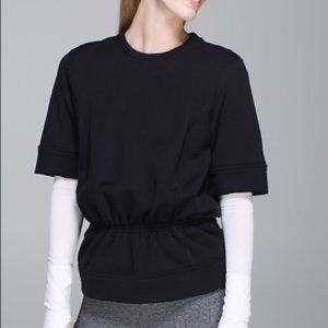 Lululemon Peplum Pullover Sweatshirt Material Top